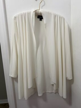 NWT Harper White Open Front Draped Cardigan